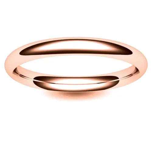 Court Medium -  2.5mm (TCSM2.5R) Rose Gold Wedding Ring